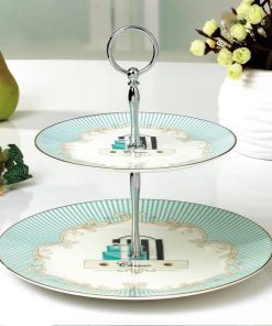 Đĩa sứ 2 tầng mẫu 01