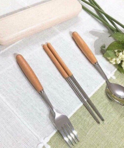 Bộ thìa nĩa đũa mẫu 01